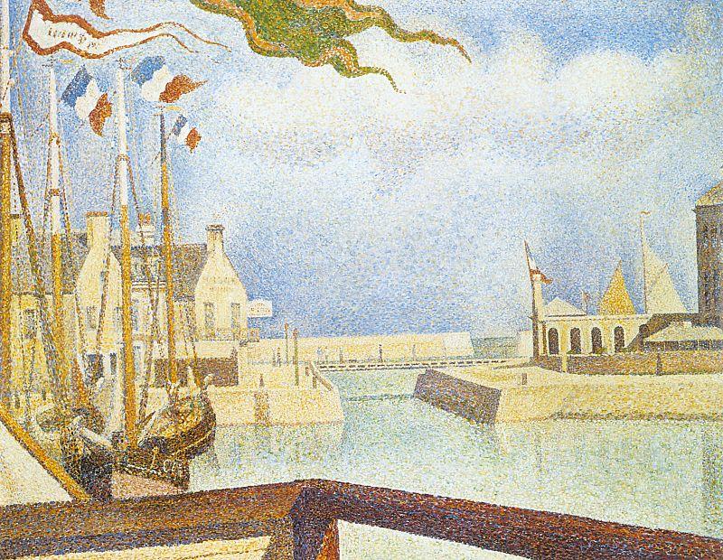 Georges Seurat Port en Bessin, Sunday Sweden oil painting art